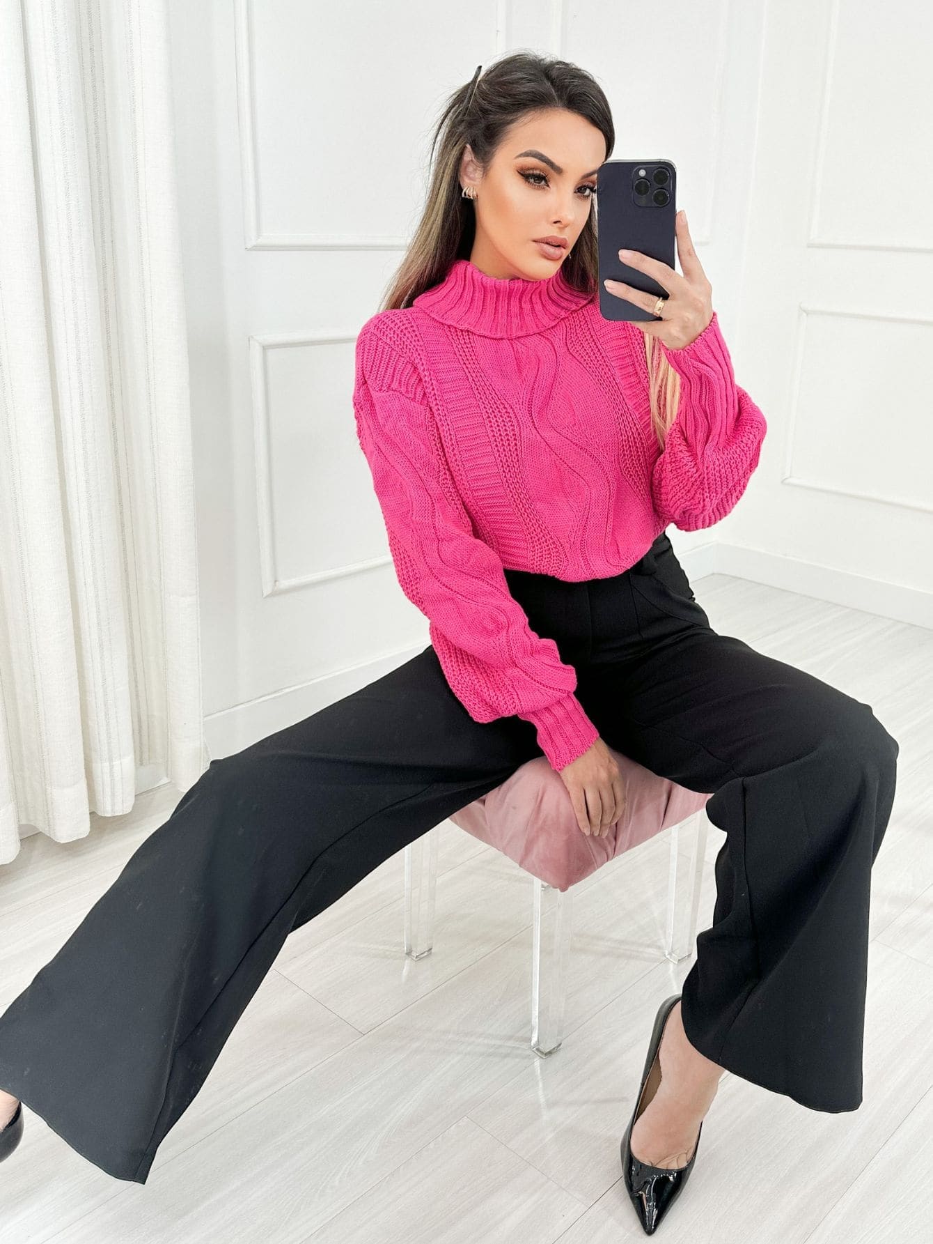 Suéter feminino estilo cacharrel - Baita Opção - A sua melhor escolha