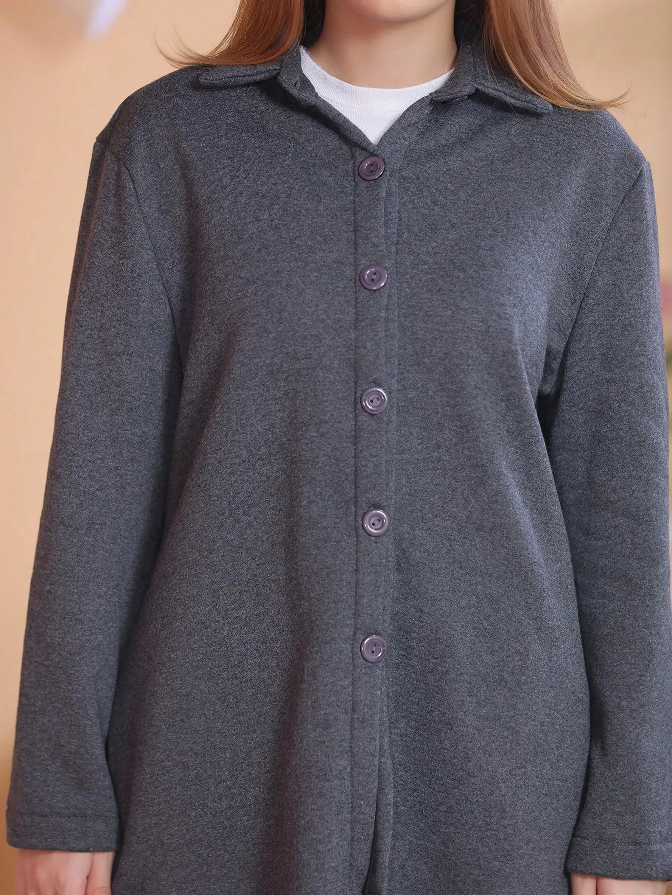 Conjunto feminino com casaco e calças