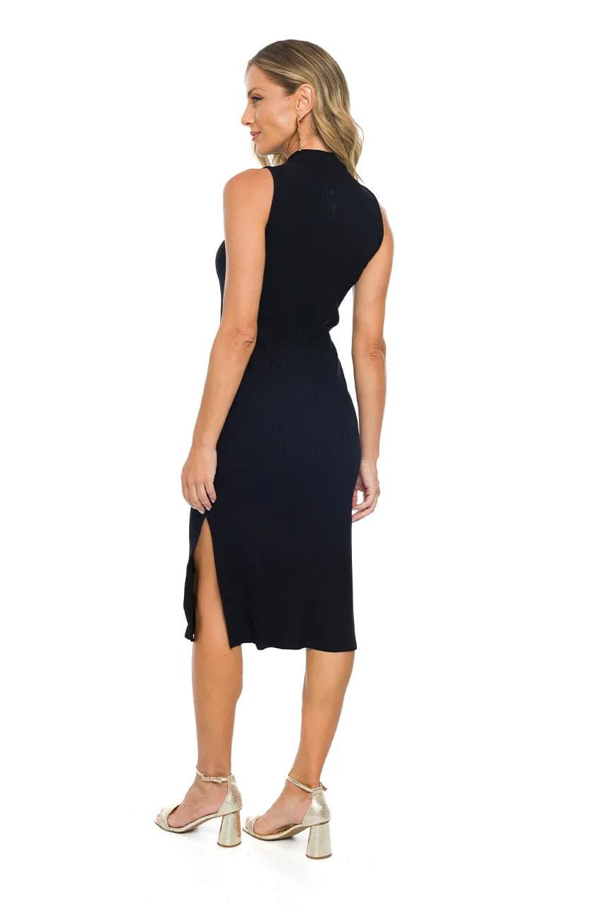 Vestido Midi sem manga em Ribana