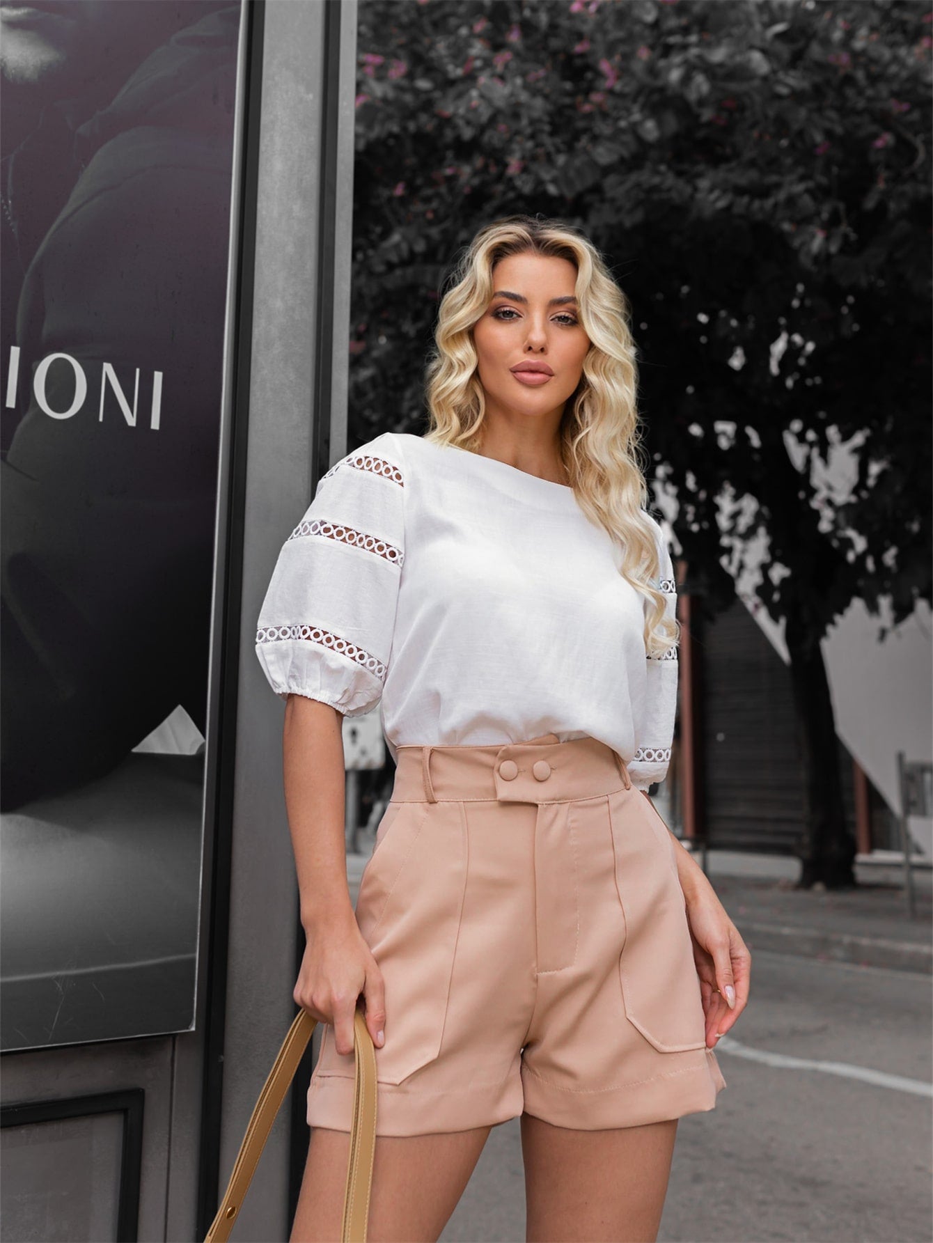 Blusa feminina detalhe e elástico na manga - Baita Opção - A sua melhor escolha