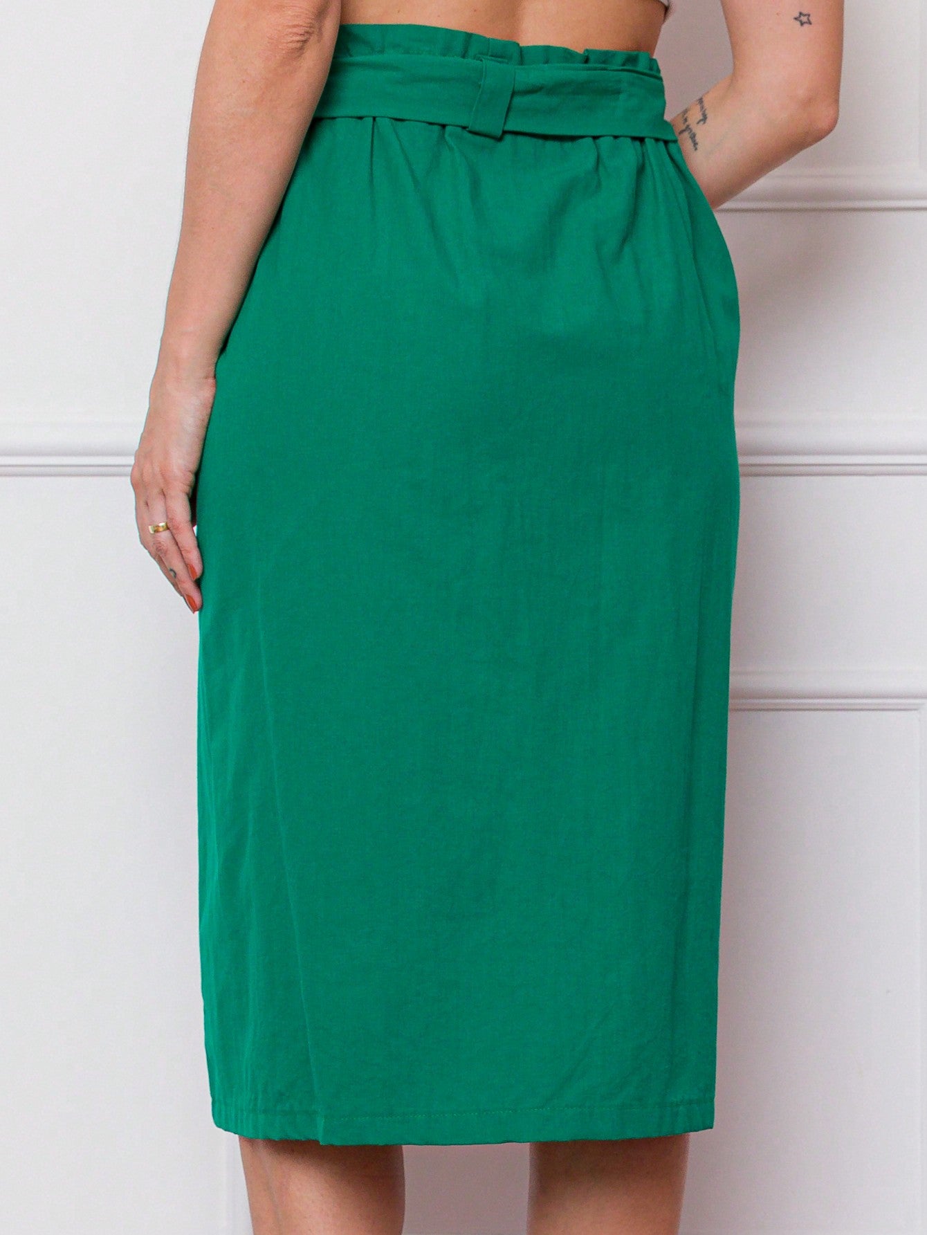 Saia feminina longa midi com algodão - Baita Opção - A sua melhor escolha