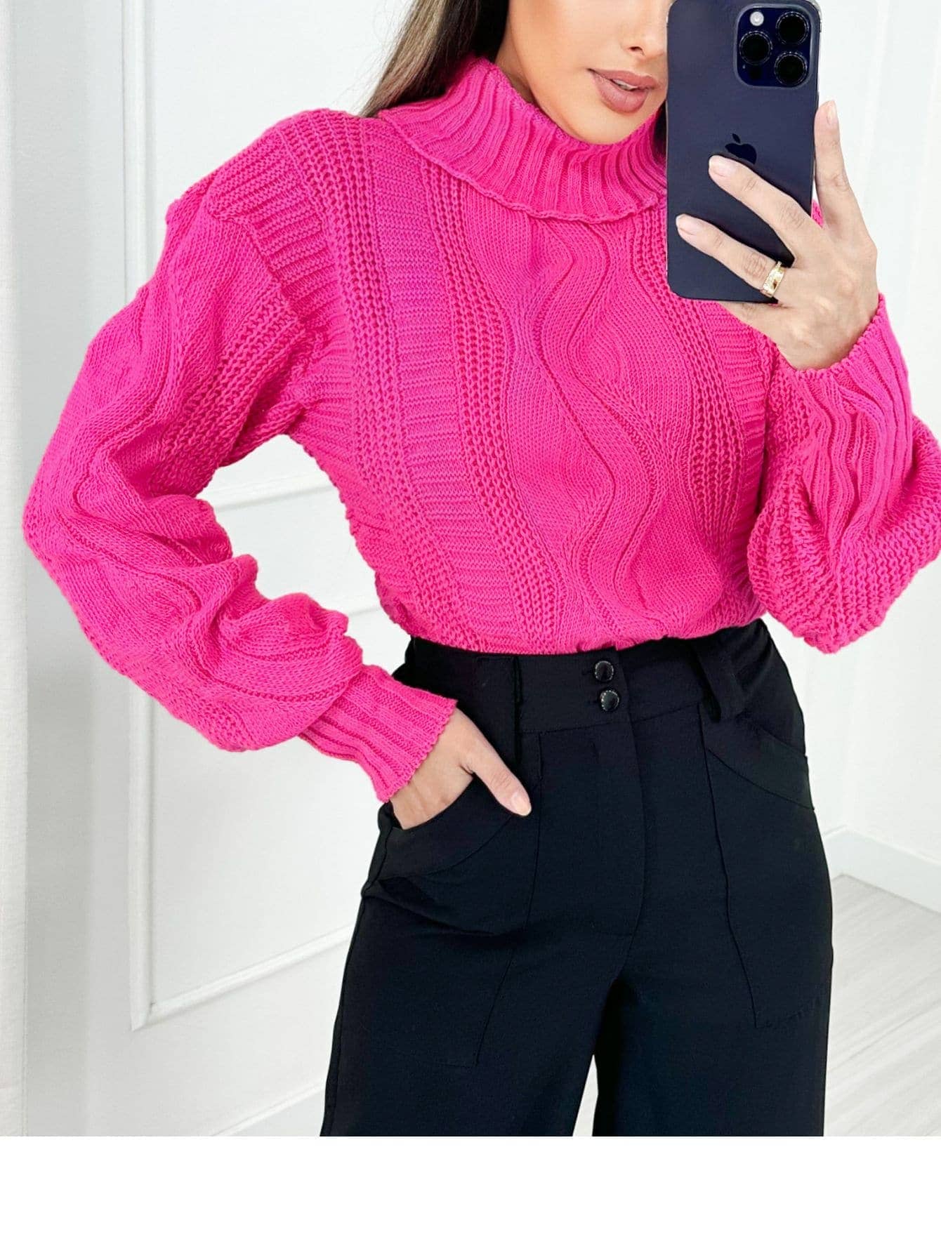 Suéter feminino estilo cacharrel - Baita Opção - A sua melhor escolha