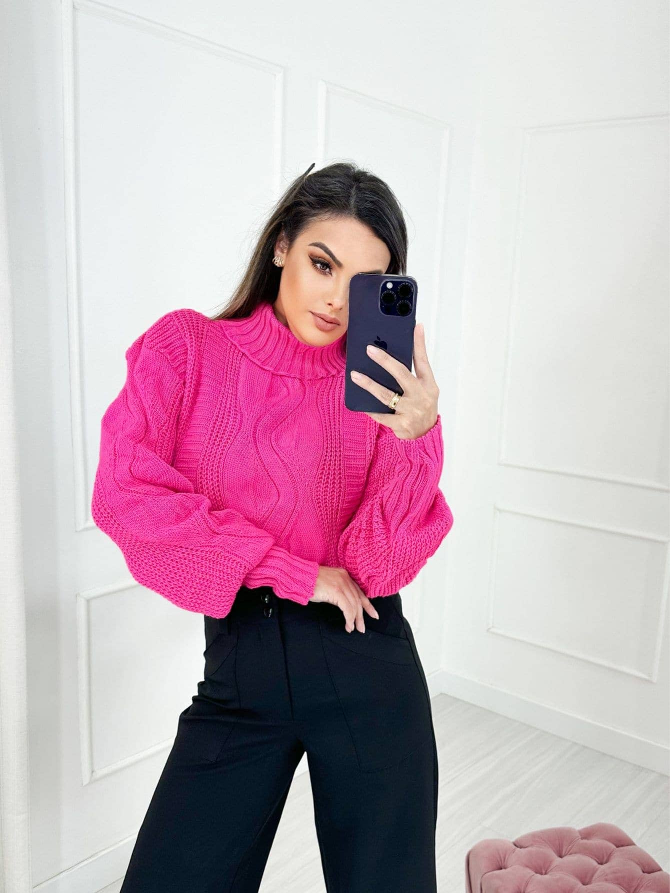 Suéter feminino estilo cacharrel - Baita Opção - A sua melhor escolha