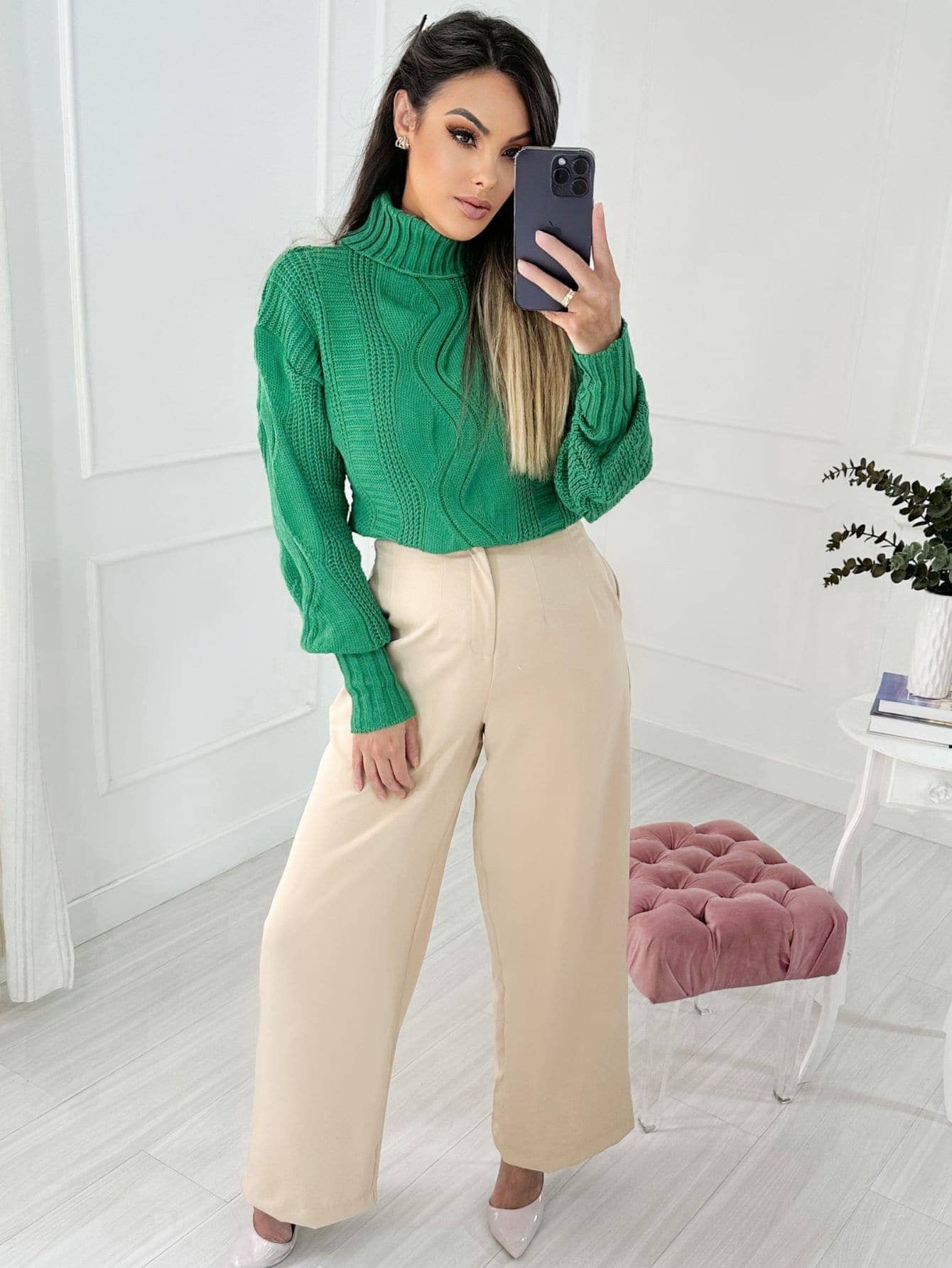 Suéter feminino estilo cacharrel - Baita Opção - A sua melhor escolha