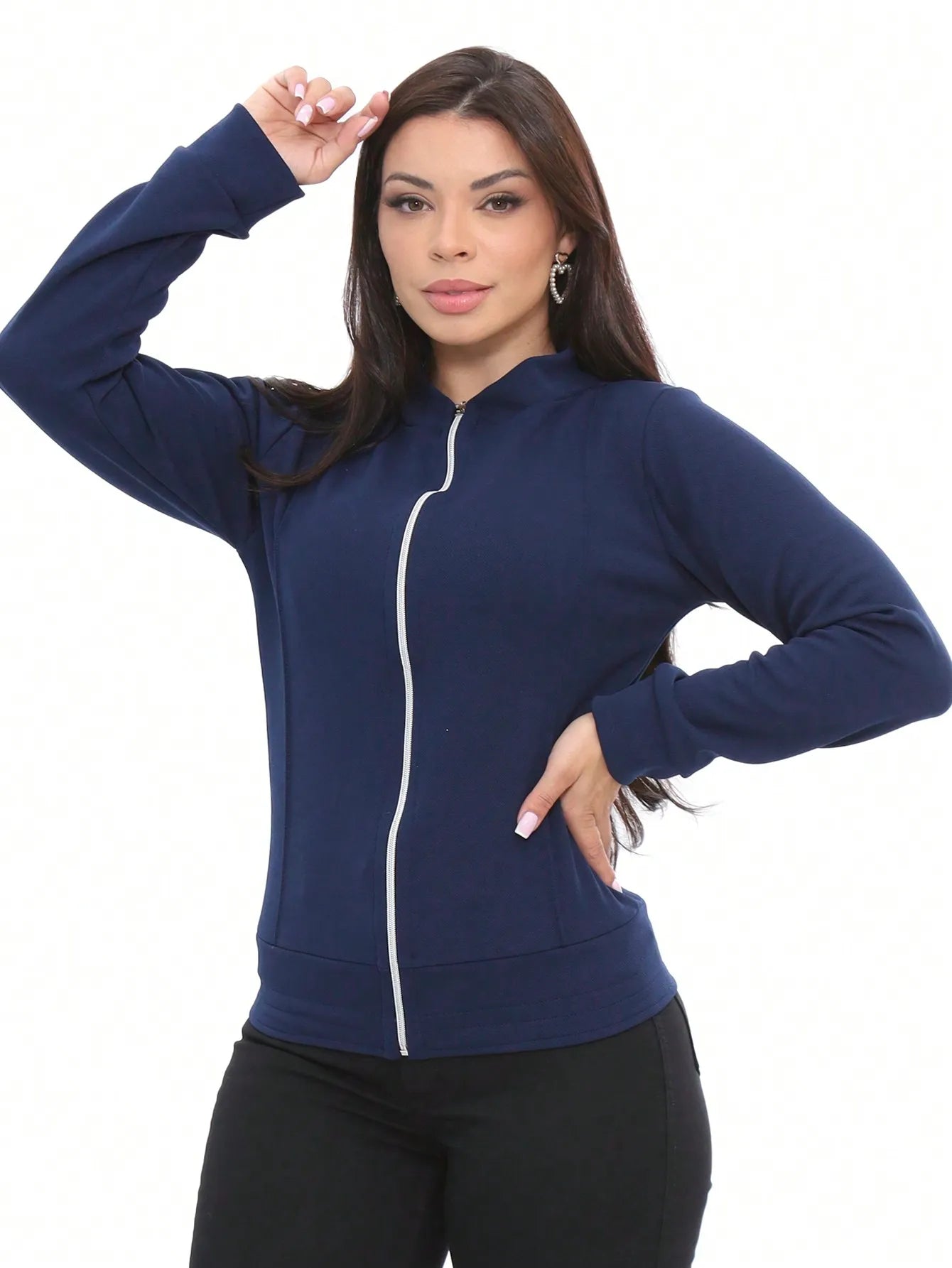 Jaqueta bomber feminina com zíper - Baita Opção - A sua melhor escolha