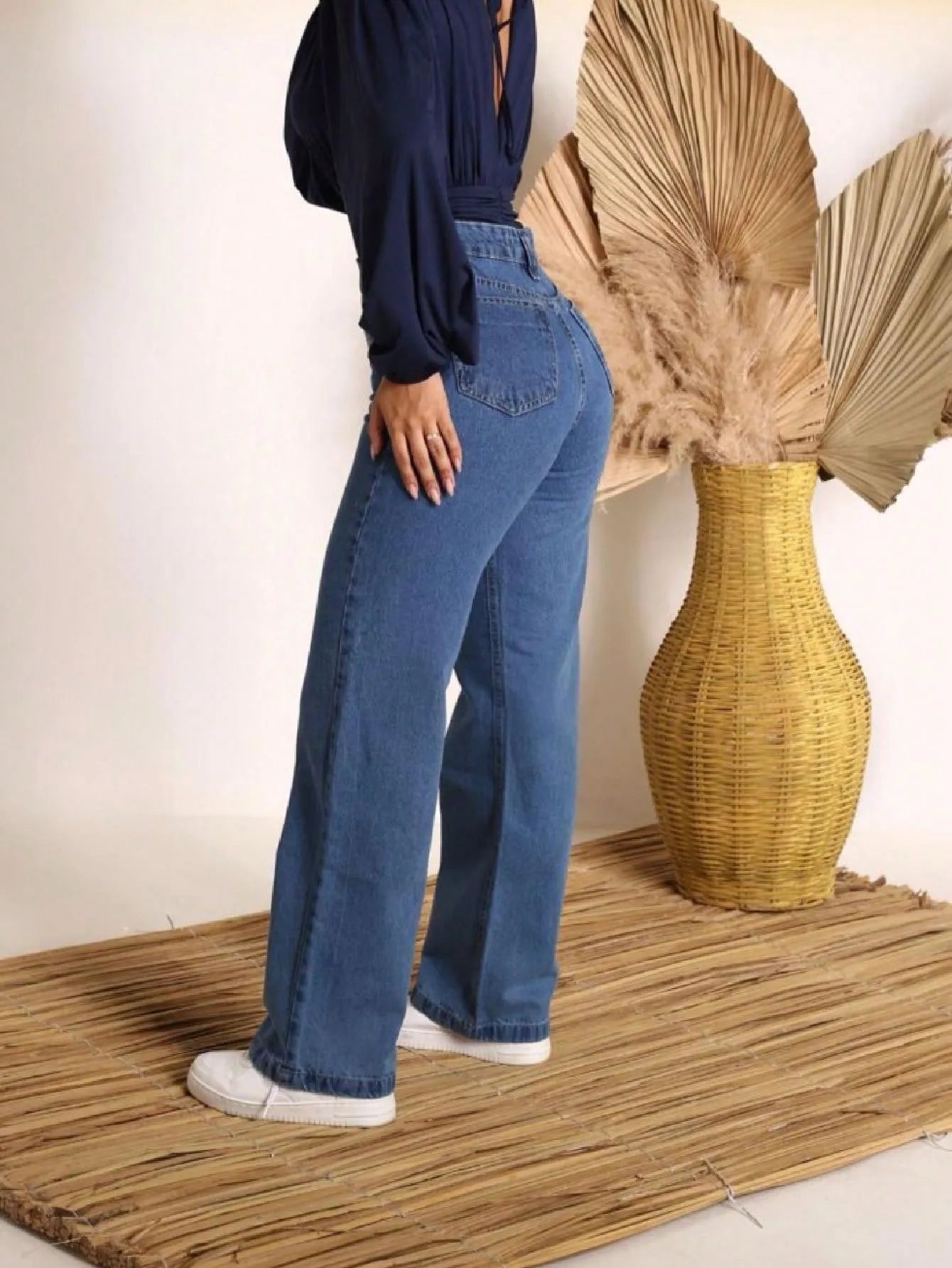 Calça jeans feminina levanta bumbum