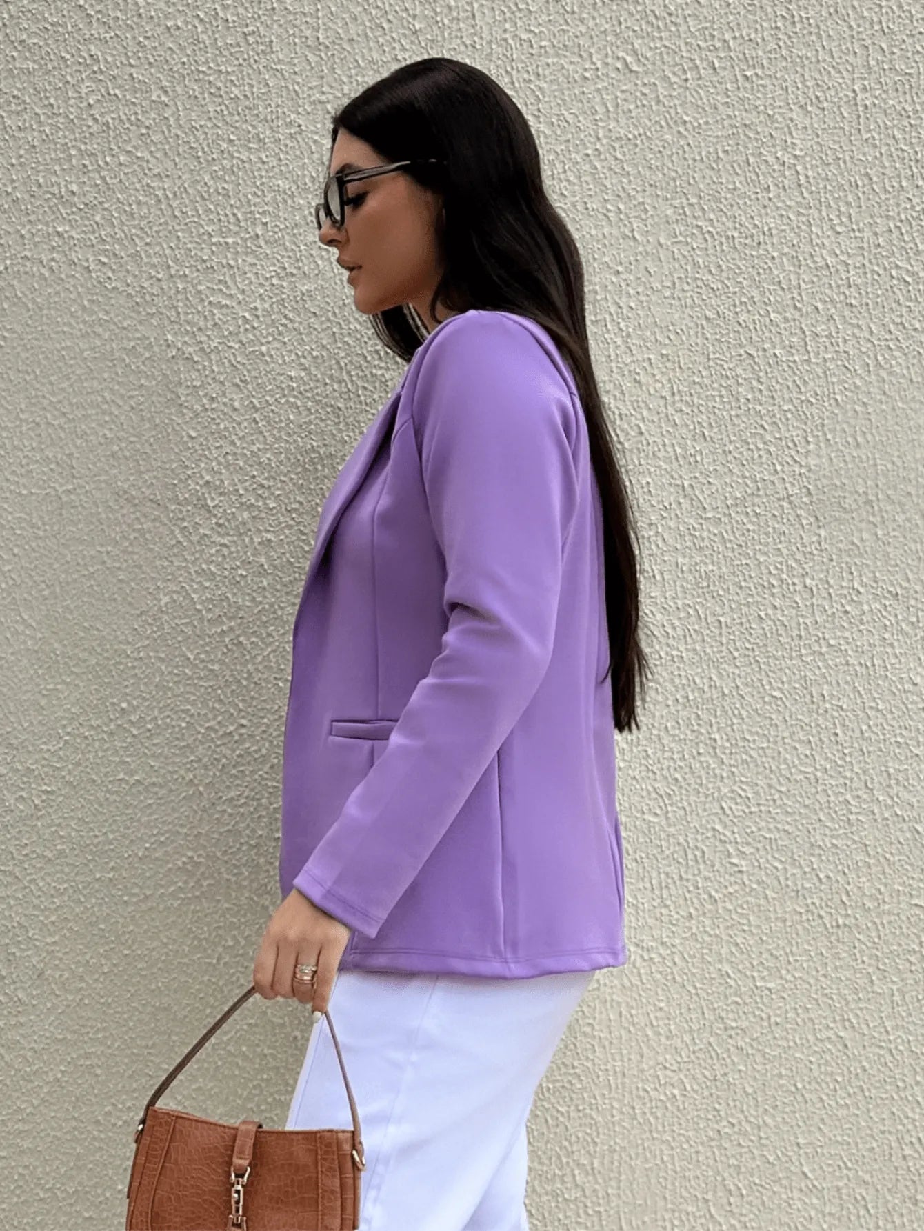 Blazer feminino estilo alfaiataria social