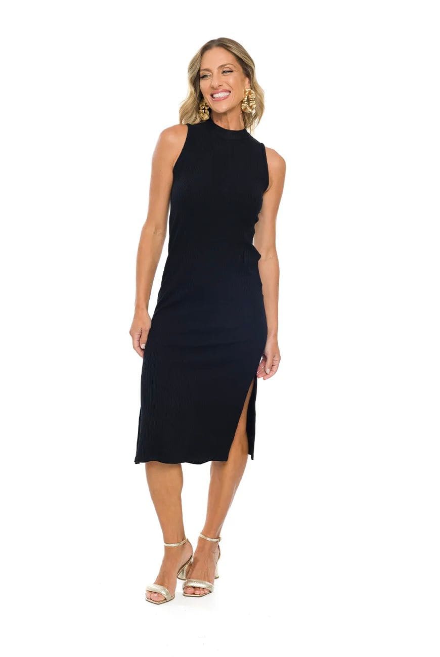 Vestido Midi sem manga em Ribana