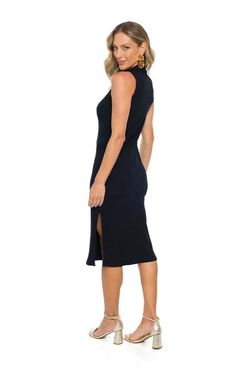 Vestido Midi sem manga em Ribana