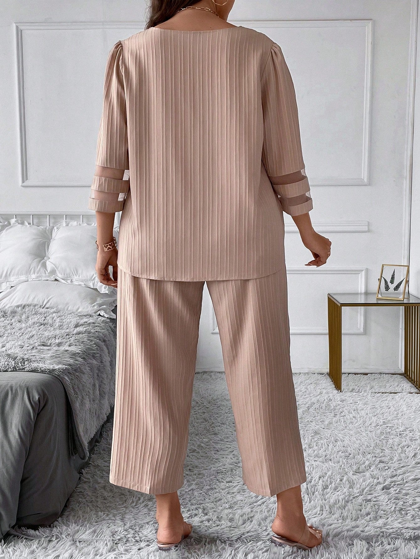 Conjunto Top & calças pernas largas - Baita Opção - A sua melhor escolha